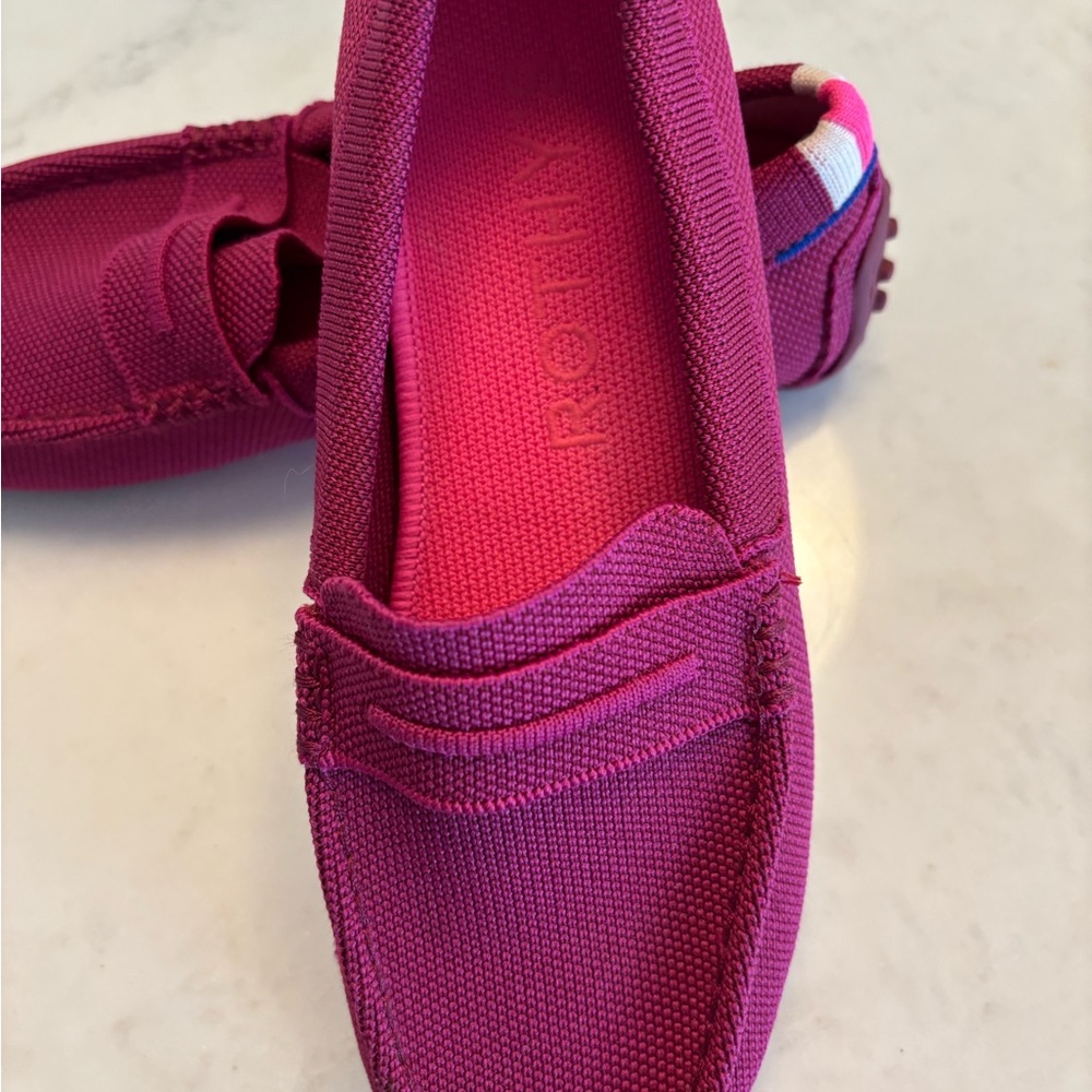 Rothy's Women’s Raspberry Driver Loafers - Picture 3 of 4